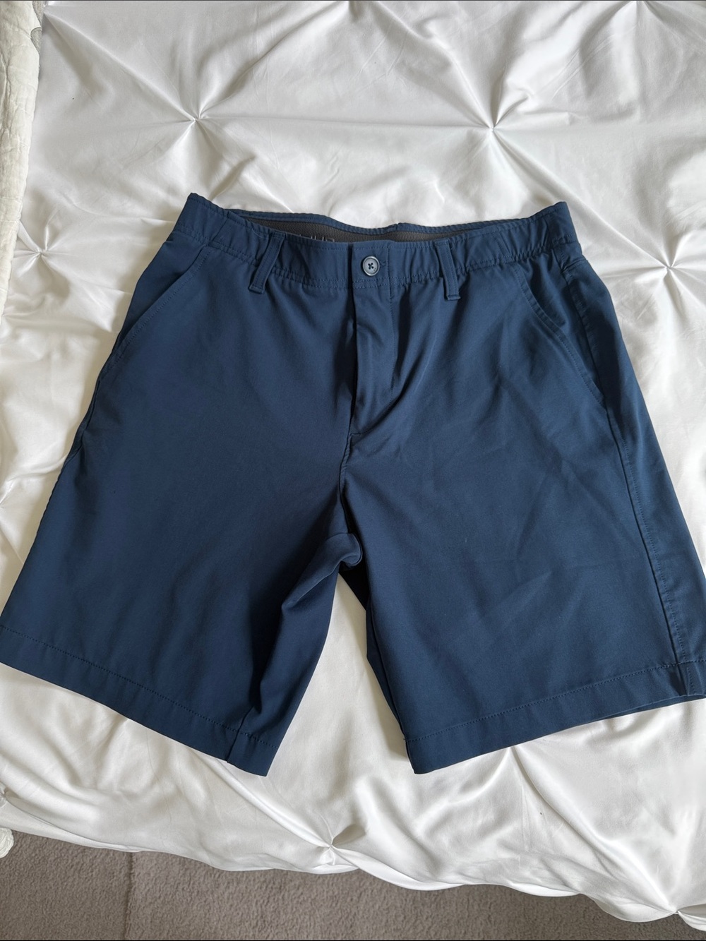 Under Armour Navy Flat-Front Performance Shorts